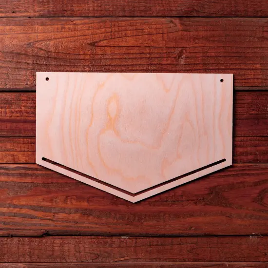 15 in. Unfinished Fiber Art Chevron Base {1}