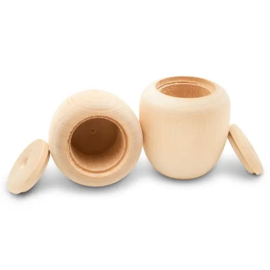 Apple Wood Trinket Box 2-1/2", Unfinished for Home Decor & Craft | Woodpeckers {6}