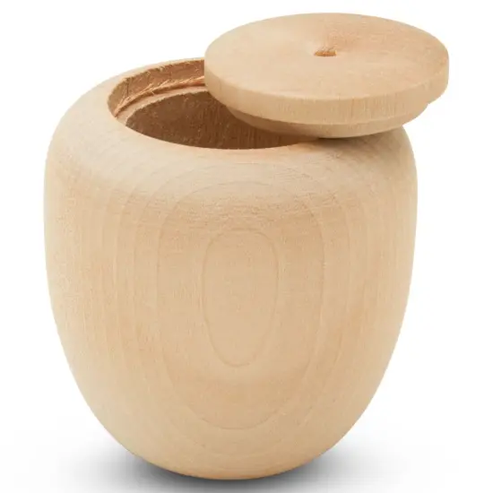 Apple Wood Trinket Box 2-1/2", Unfinished for Home Decor & Craft | Woodpeckers {2}