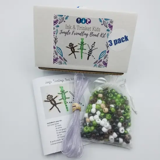 Ink and Trinket Kids Zoo Animal Bead Pets, Pony Bead Crafts {2}