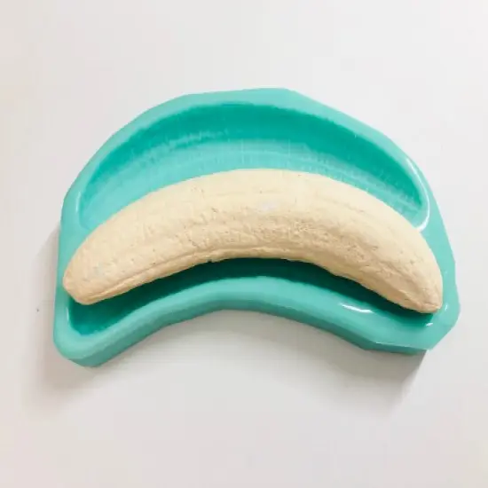 2pc Realistic Banana Split - Banana Halves Silicone Mold | Candle | Soap| Embeds | Wax | Resin {3}