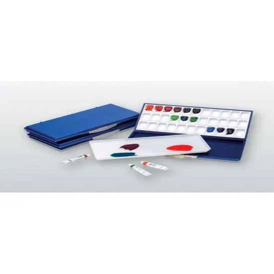 Fusion Airtight/Leakproof Watercolor Palette, Blue, 33 Wells {3}