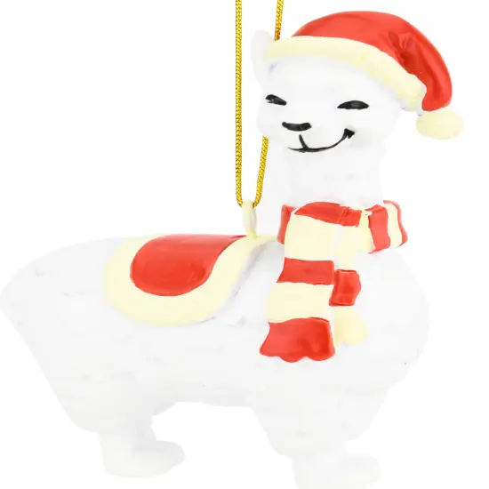 Tree Buddees Xmas Llama Animal Christmas Ornaments {3}
