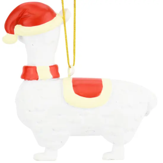 Tree Buddees Xmas Llama Animal Christmas Ornaments {4}