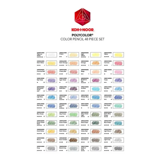 Polycolor Pencil Set, 48 Piece, Assorted Colors in a Tin {2}