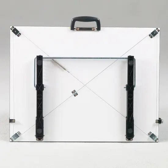 Pro-Draft Deluxe Adjustable Parallel Straightedge Board w/Adjustable Stand, White, 24" x 36" {2}