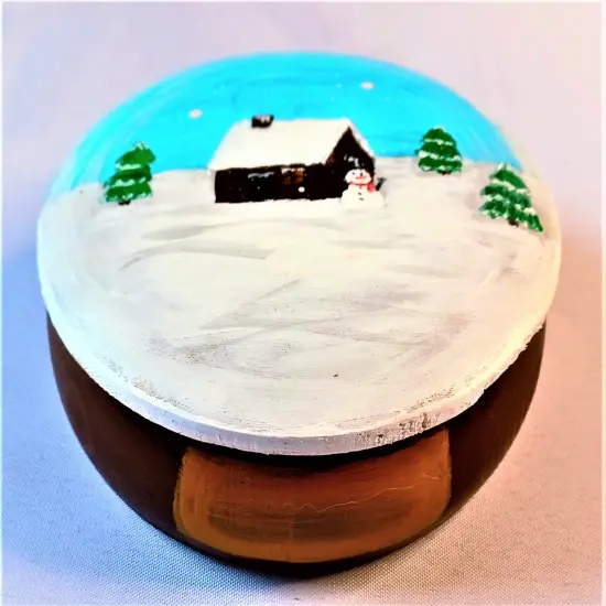 Christmas Paint Kit - Home Away From Home Tabletop Trinket Box Painting Kit & Video Lesson, Art Gift Set, DIY Christmas Craft, Beginner Painting, Paint At Home, Trinket Box {2}