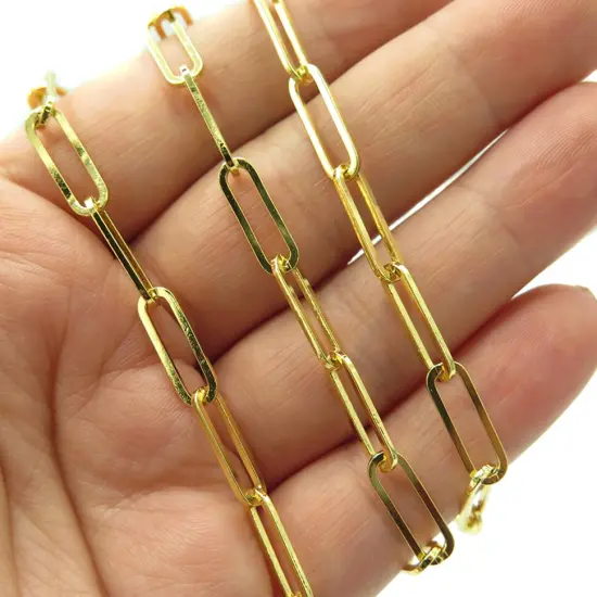 Long Oval Cable Chain ~ 15mm X 5mm (C930) (2') {3}