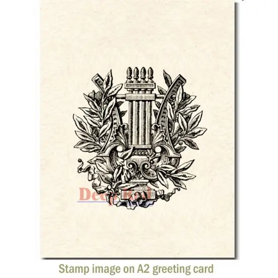 Deep Red Stamps Ancient Laurel Rubber Cling Stamp 3 x 3.25 inches {3}