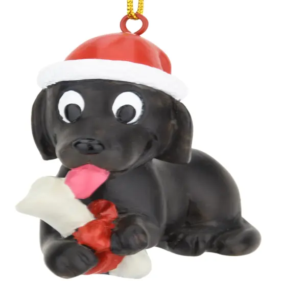 Puppy's First Christmas Christmas Ornament - Black Lab {3}