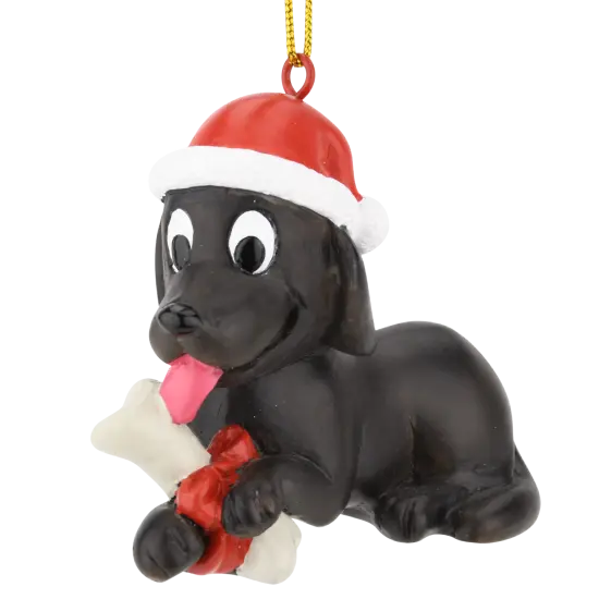 Puppy's First Christmas Christmas Ornament - Black Lab {1}