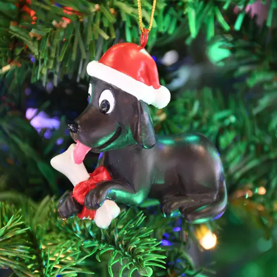 Puppy's First Christmas Christmas Ornament - Black Lab {6}
