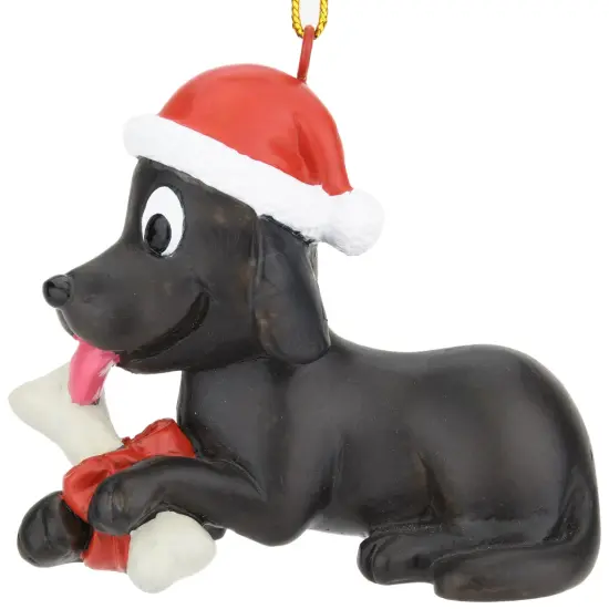 Puppy's First Christmas Christmas Ornament - Black Lab {2}