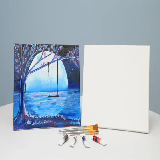 Paint Kit - Swing With A View Acrylic Painting Kit & Video Lesson, DIY Craft, Beginner Painting, Painting Gift Set, Paint Party {2}