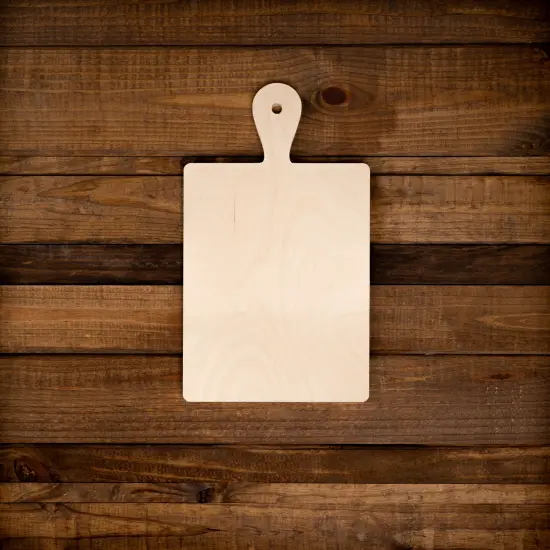 15.5 in. Unfinished Square Wooden Cutting Board {1}