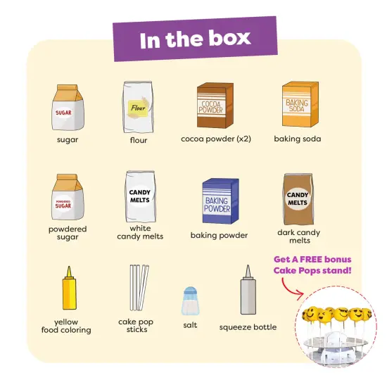 Emoji DIY Cake Pop All-in-One Baking Kit {5}