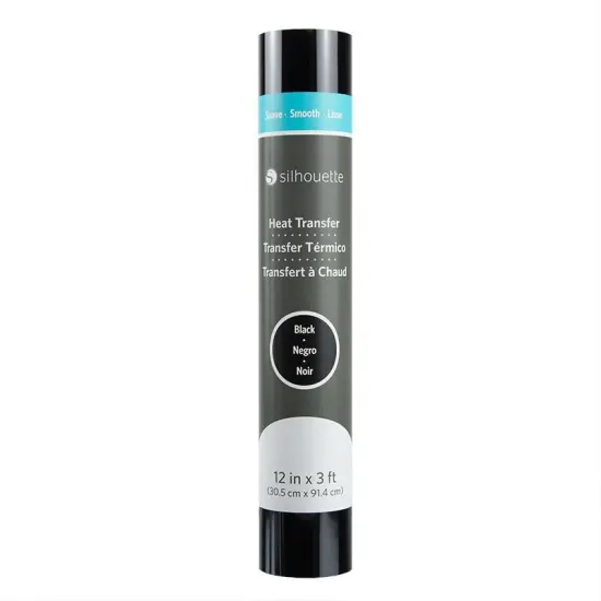 Smooth Heat Transfer - 12" - Black {1}