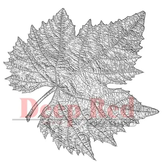 Deep Red Stamps Autumn Leaf Rubber Cling Stamp 3.25 x 3.25 inches {1}
