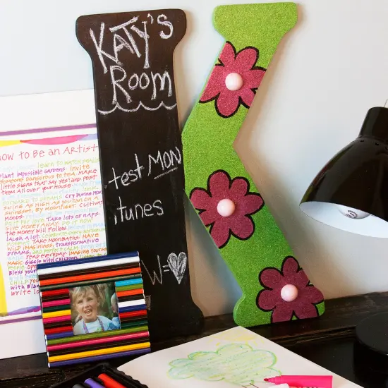 23 In. Letter K, Unfinished Vintage Wood Letter (K) {3}