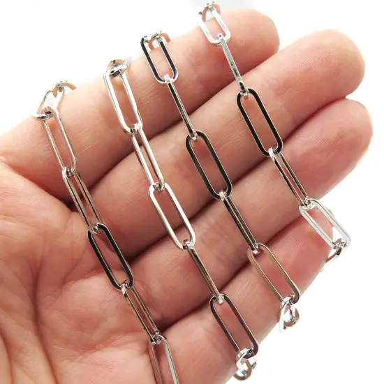 Long Oval Cable Chain ~ 15mm X 5mm (C930) (2') {7}