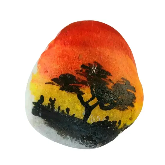 African Savannah Rock Painting Kit & Video Lesson {1}