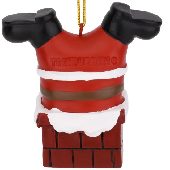 Santa Stuck in The Chimney Christmas Ornament {3}