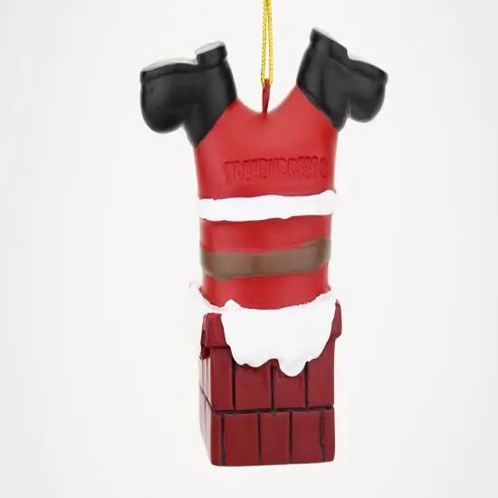 Santa Stuck in The Chimney Christmas Ornament {5}