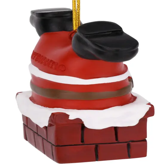 Santa Stuck in The Chimney Christmas Ornament {2}