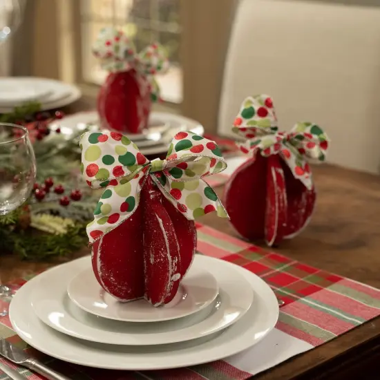 6 in. Unfinished Wooden Slotted Ornaments 3pc {2}