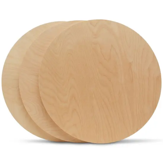 Wood Circles 30 inch, 2 Thicknesses, Unfinished Birch Sign Rounds | Woodpeckers {3}