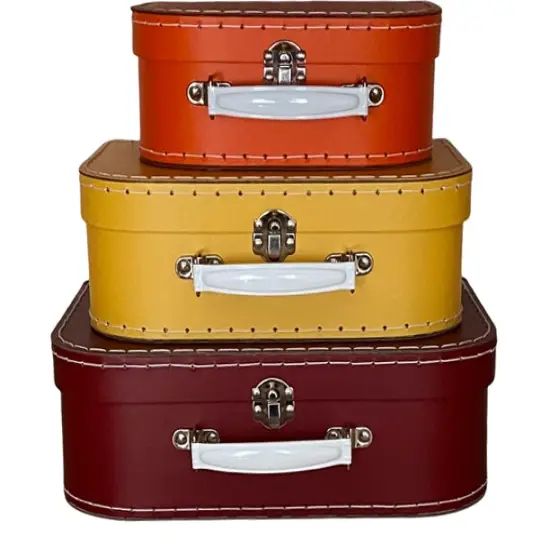 Autumn Decorative Storage Boxes - Set of 3 or 1 Box of Specific Design Yellow {2}