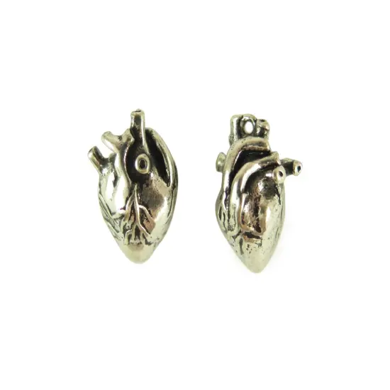 Medium Anatomical Heart Pendants (K639) {4}