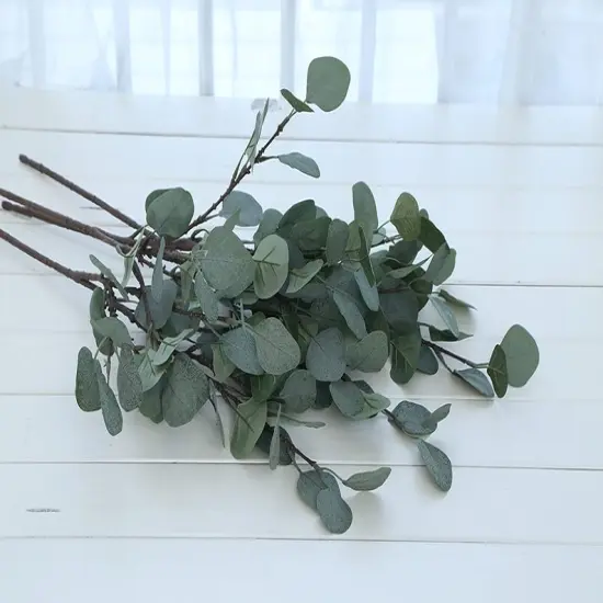 3pcs Eucalyptus Leaves Stems Artificial Greenery Faux Eucalyptus Plant {3}