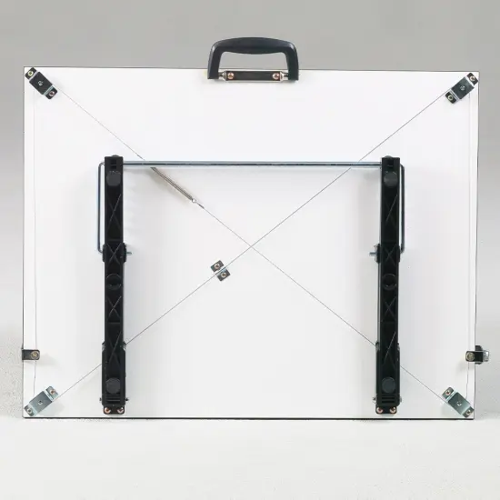 Pro-Draft Deluxe Adjustable Parallel Straightedge Board w/Adjustable Stand, White, 23" x 31" {1}