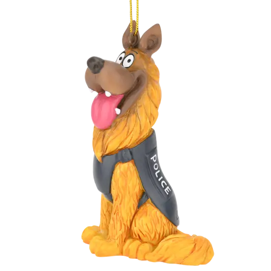 German Shepherd Police Dog K9 Christmas Ornament {1}