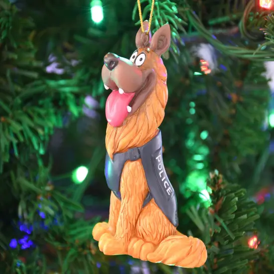 German Shepherd Police Dog K9 Christmas Ornament {2}