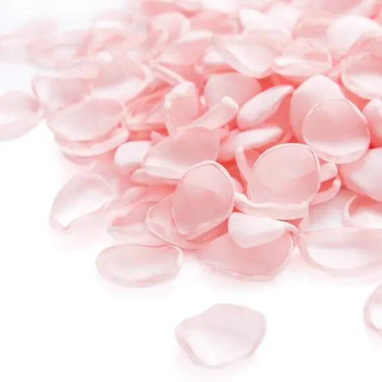 300PCS Blush Rose Petals Silk Artificial Pink Petals Flower Girl Basket Aisle Scatter Decor Baby Girl Shower Supplies Wedding Decoration {1}