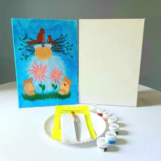 Paint Kit - Mother's Day Gnome Acrylic Painting Kit & Video Lesson, DIY Craft, Art Gift Set, Mother's Day Craft, Paint At Home, Beginner Painting {2}