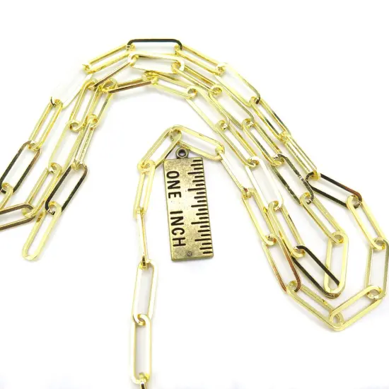 Long Oval Cable Chain ~ 15mm X 5mm (C930) (2') {5}