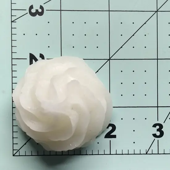 2pc Realistic Whipped Cream Dollop Silicone Mold| Food Shape Soap Mold | Whip Cream Dollop Shape Wax Candle Mold {5}