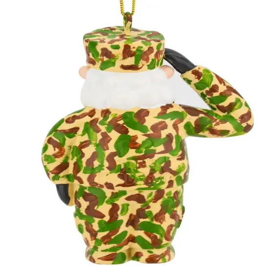 Tree Buddees Saluting Santa Military Christmas Ornaments {5}