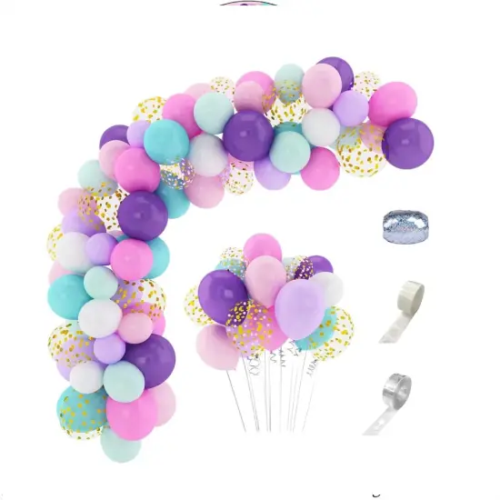 Unicorn Balloon Arch 168Pcs Girls Balloon Garland Kit {1}