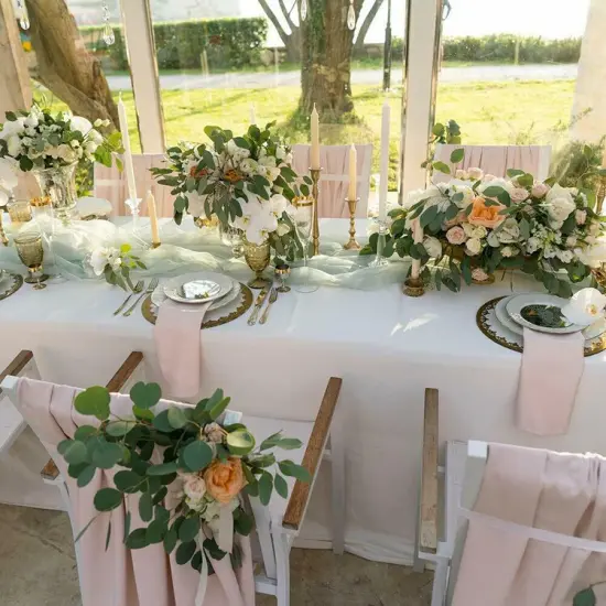 6.5ft Artificial Eucalyptus Garland Dollar Eucalyptus {2}