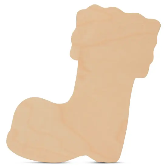 Christmas Stocking Wood Cutout Unfinished 12 inch, Crafts & Dcor | Woodpeckers {4}
