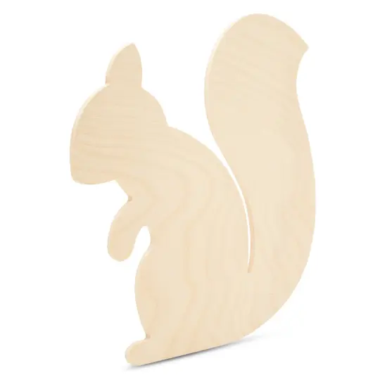 Squirrel Wood Cutout 12"x12", Unfinished, for Autumn Decor/Crafts | Woodpeckers {2}