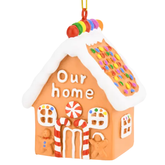 Cute Our Home Gingerbread House Christmas Ornament {1}
