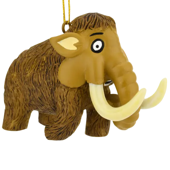 Woolly Mammoth Dinosaur Christmas Ornament {1}