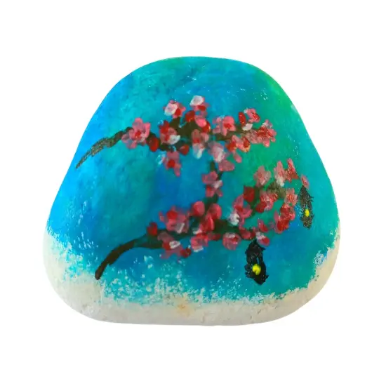 Paint Kit - Lanterns In Bloom Rock Painting Kit & Video Lesson - Rock Art - Garden Decor {1}