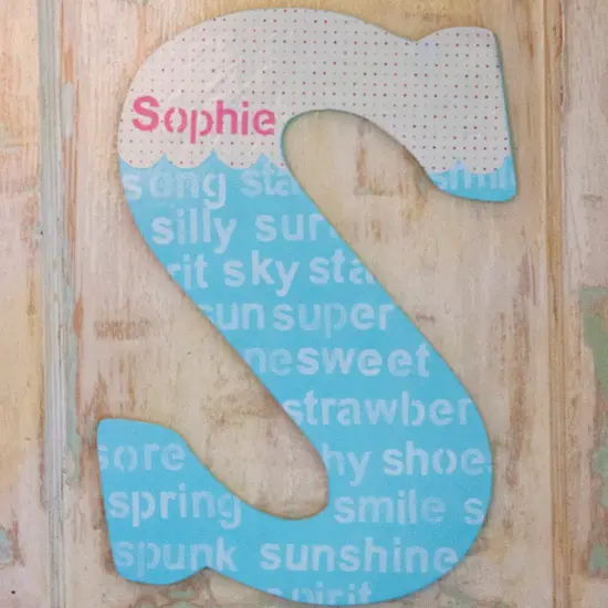 23 In. Letter S, Unfinished Vintage Wood Letter (S) {3}