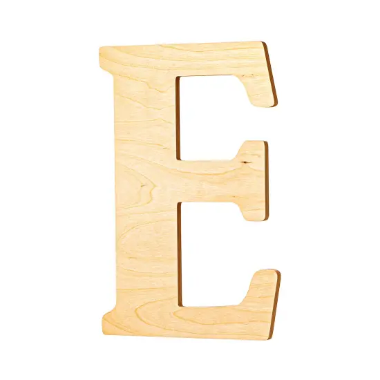 23 In. Letter E, Unfinished Vintage Wood Letter (E) {2}
